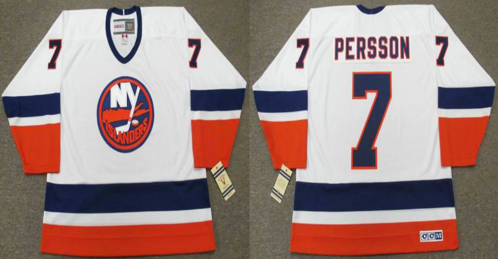 2019 Men New York Islanders #7 Persson white CCM NHL jersey
